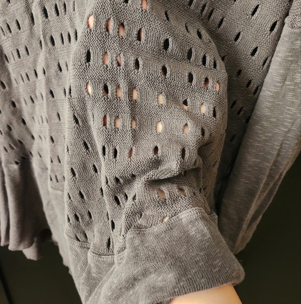 Women's Dark Gray Cowl Neck Sweater~size M - Picture 3 of 4